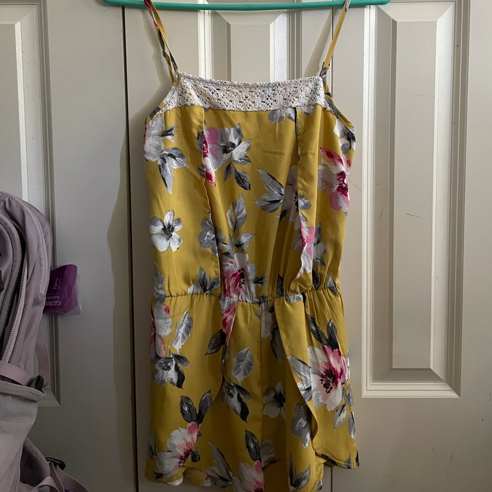 Hollister Yellow Romper
